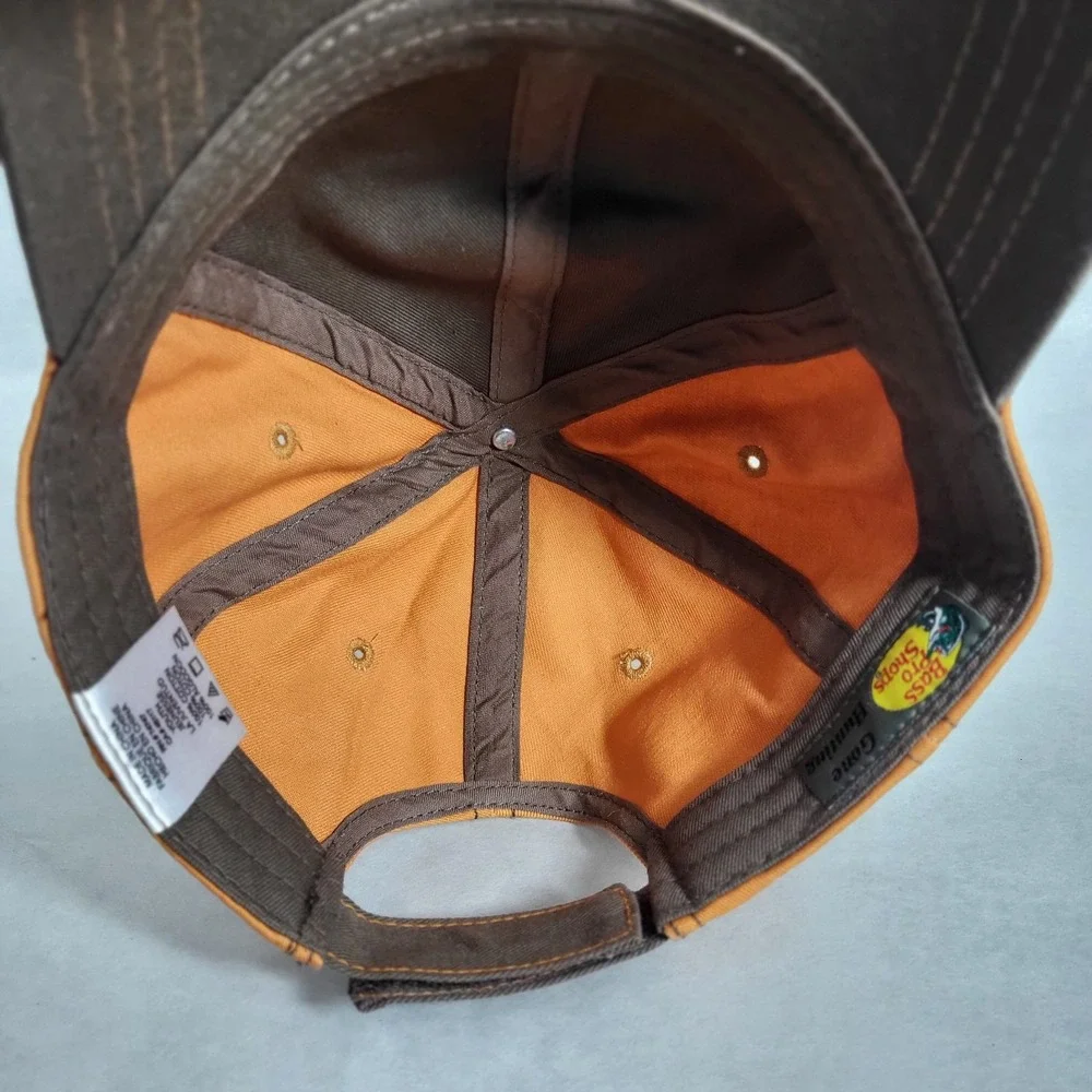Bass Pro Shops Hunting All Star Brown/Orange Adult Strap Back Ball Hat Cap